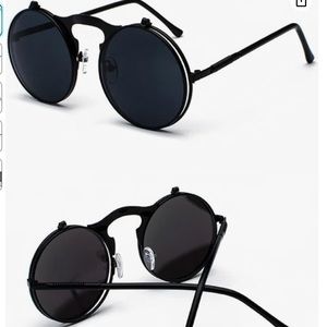 Round Flip UpSunglasses